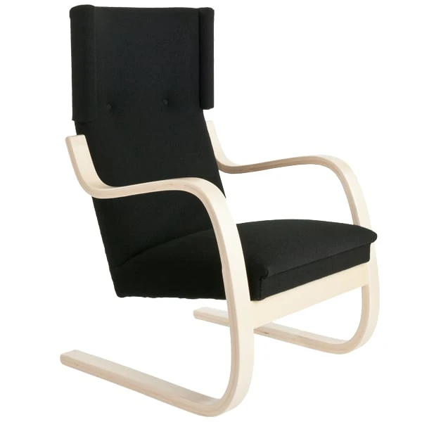 Artek Aalto Armchair 401, Black 1 Artek Aalto Armchair 401, Black