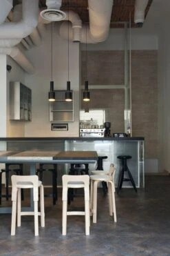 Artek Aalto High Chair K65, White Laminate 7 Artek Aalto High Chair K65, White Laminate -Artek 1842270 C Socjal Bistro Warsaw Poland 2012 photo Grzegorz Broniatowski and Tomasz Gasiewski 05 master