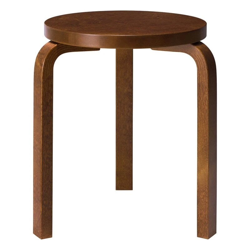 Artek Aalto Stool 60, Walnut 1 Artek Aalto Stool 60, Walnut