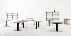 Artek Kaari Table REB 001, Black Lino - Black Oak 8 Artek Kaari Table REB 001, Black Lino - Black Oak -Artek 1847048 Kaari Collection group picture master 1