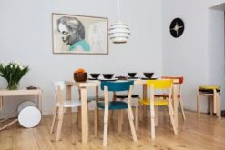 Artek Aalto Chair 69, Birch - Petrol 7 Artek Aalto Chair 69, Birch - Petrol -Artek 1849961 Aalto Table rectanqular 82B Chair 69 Tea Trolley 900 Pendant Light A331 Beehive Stool 60 master