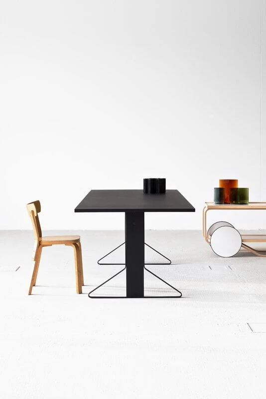 Artek Kaari Table REB 001, Black Lino - Black Oak 2 Artek Kaari Table REB 001, Black Lino - Black Oak - Image 2