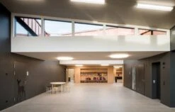 Artek Aalto Stool E60, Petrol - Birch 9 Artek Aalto Stool E60, Petrol - Birch -Artek 1907370 Port school Biel CH interior1 master