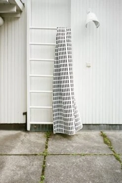 Artek Siena Cotton Fabric, 150 X 300 Cm, White - Black -Artek 1961545 Siena Fabric white black master