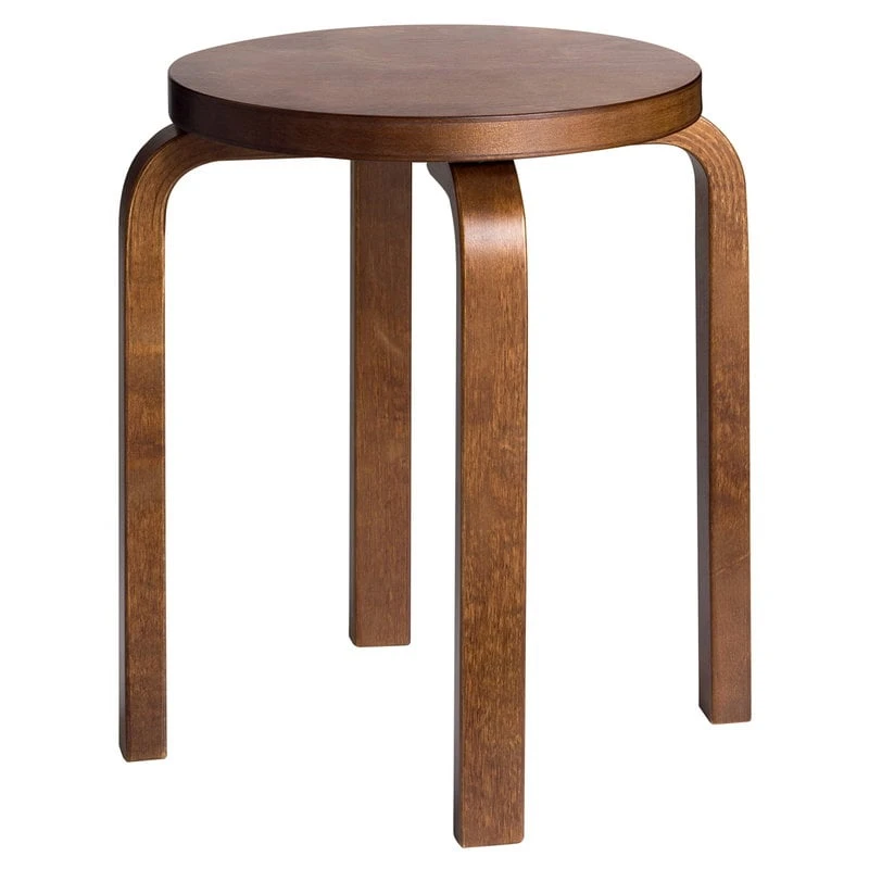 Artek Aalto Stool E60, Walnut 1 Artek Aalto Stool E60, Walnut