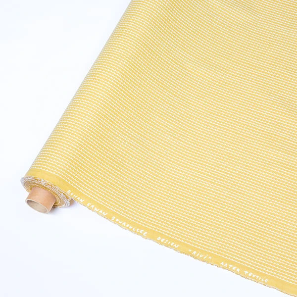 Artek Rivi Acrylic Coated Fabric, 145 X 300 Cm, Mustard - White 4 Artek Rivi Acrylic Coated Fabric, 145 X 300 Cm, Mustard - White - Image 4