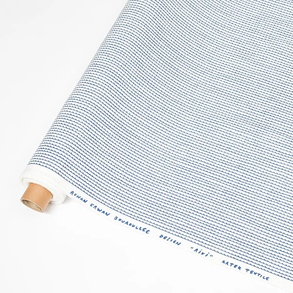 Artek Rivi Acrylic Coated Fabric, 145 X 300 Cm, White - Blue 2 Artek Rivi Acrylic Coated Fabric, 145 X 300 Cm, White - Blue - Image 2