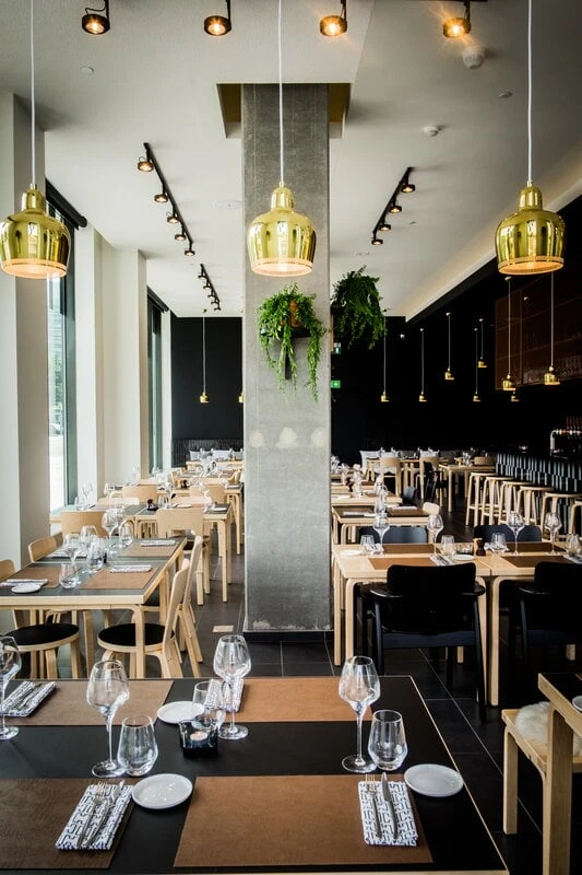 Artek Aalto Chair 66, Black Linoleum 4 Artek Aalto Chair 66, Black Linoleum - Image 4