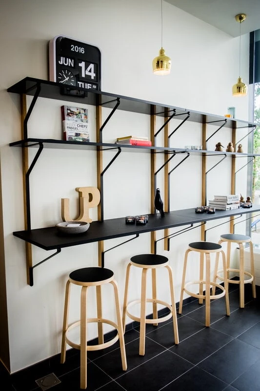 Artek Kaari Wall Shelf With Desk REB 010, Black - Oak 5 Artek Kaari Wall Shelf With Desk REB 010, Black - Oak - Image 5