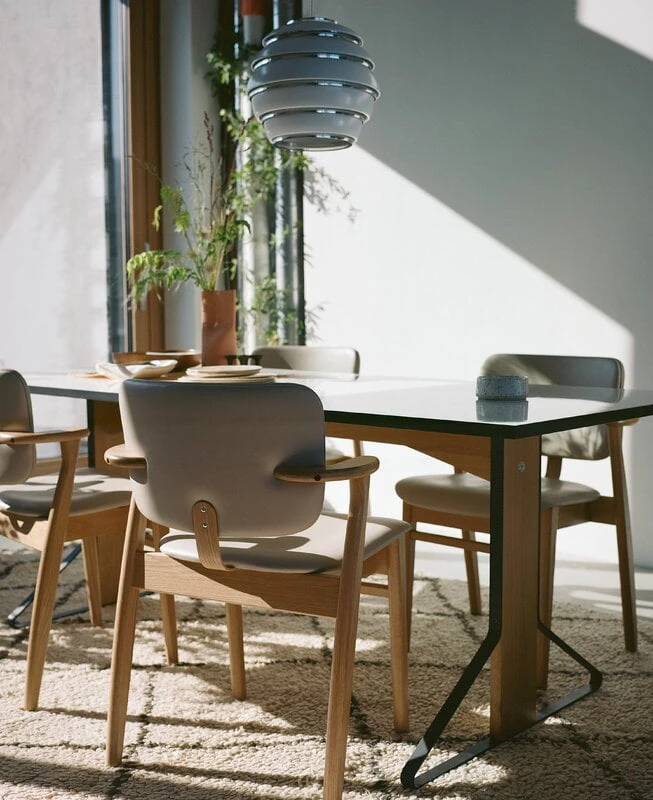 Artek Kaari Table REB 001, White Laminate - Oak - Image 2