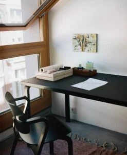 Artek Aslak Chair, Black 9 Artek Aslak Chair, Black -Artek 2387528 Aslak Chair Aalto Table rectangular black lacquer master