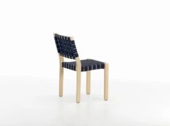 Artek Aalto Chair 611, Birch - Black/blue Webbing 9 Artek Aalto Chair 611, Birch - Black/blue Webbing -Artek 2430379 Chair 611 clear lacquered birch blackblue new webbing master
