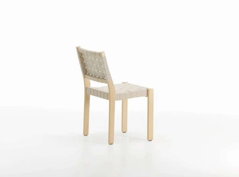 Artek Aalto Chair 611, Birch - Natural/white Webbing 2 Artek Aalto Chair 611, Birch - Natural/white Webbing - Image 2