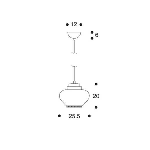 Artek Aalto Pendant Lamp A333, White - Brass 2 Artek Aalto Pendant Lamp A333, White - Brass - Image 2