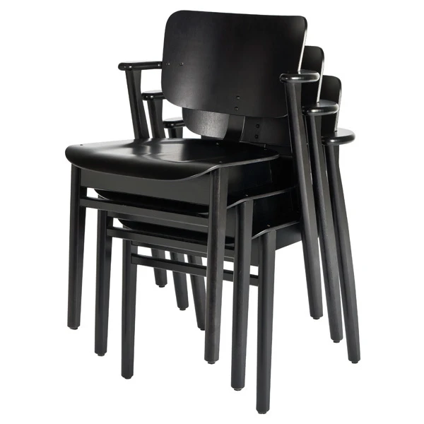 Artek Domus Chair, Stained Black 3 Artek Domus Chair, Stained Black - Image 3