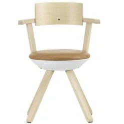 Artek Rival Chair KG002, Birch/leather
