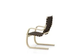Artek Aalto Armchair 406, Birch - Black/brown Webbing -Artek 2869207 Armchair 406 natural2C blackbrown webbing FS master