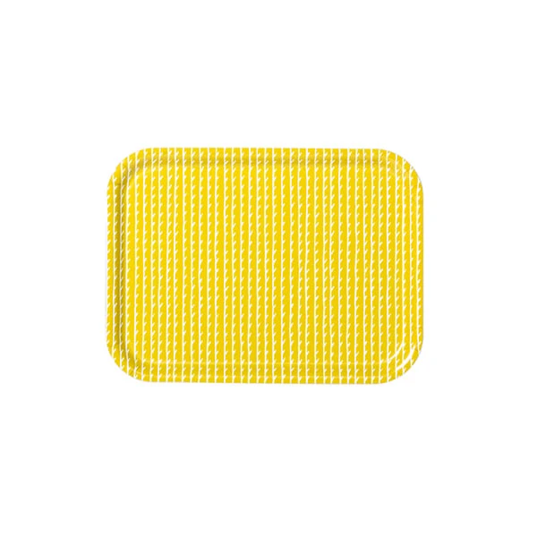 Artek Rivi Tray, 27 X 20 Cm, Mustard - White 1 Artek Rivi Tray, 27 X 20 Cm, Mustard - White