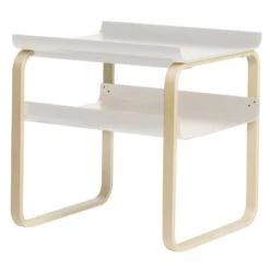Artek Aalto Side Table 915, White - Birch