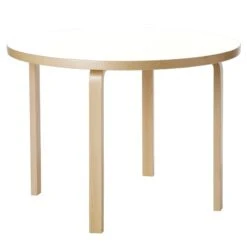 Artek Aalto Table 90A, Birch - White