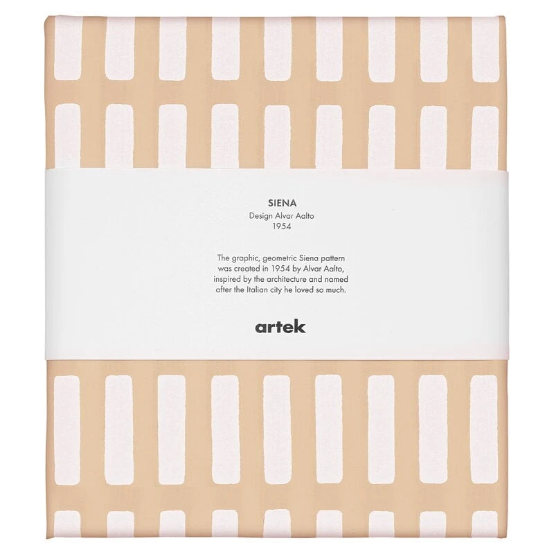 Artek Siena Canvas Cotton Fabric, 150 X 300 Cm, Sand - White 2 Artek Siena Canvas Cotton Fabric, 150 X 300 Cm, Sand - White - Image 2