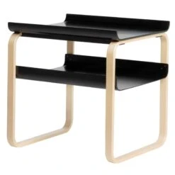 Artek Aalto Side Table 915, Black - Birch