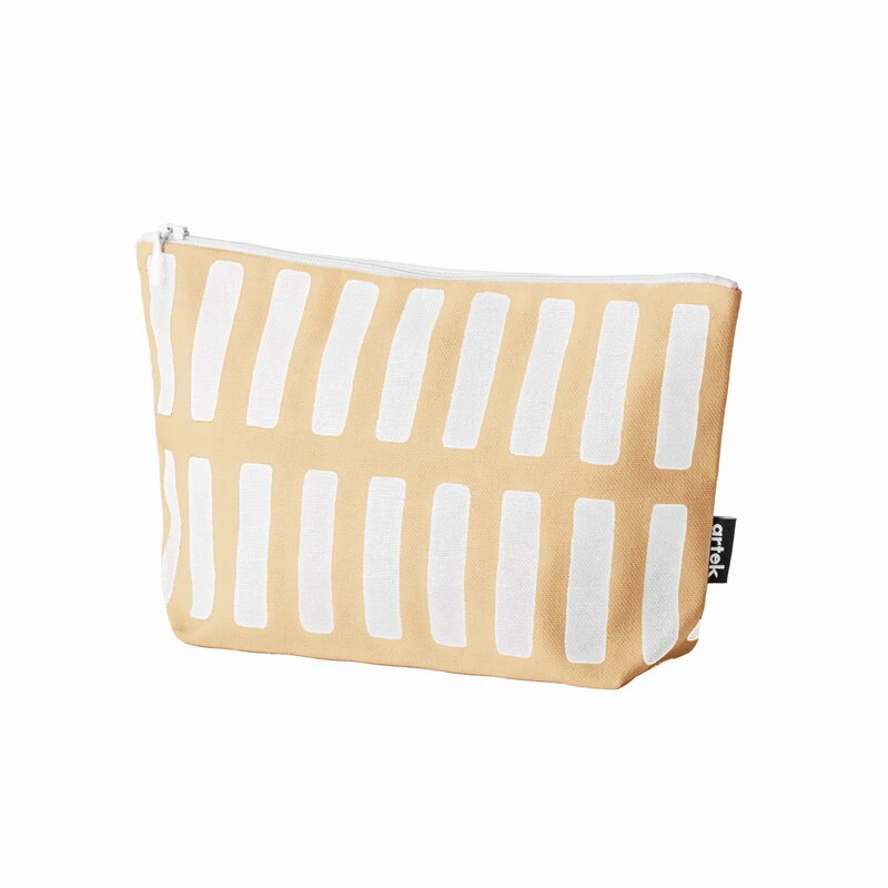 Artek Siena Pouch, Small, Sand - White 1 Artek Siena Pouch, Small, Sand - White