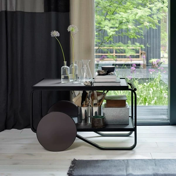 Artek Aalto Tea Trolley 901, All Black 2 Artek Aalto Tea Trolley 901, All Black - Image 2