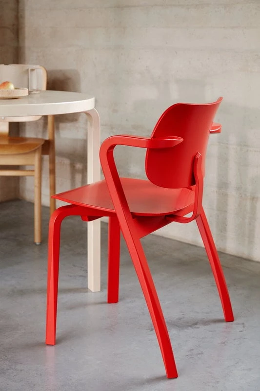 Artek Aslak Chair, Red 4 Artek Aslak Chair, Red - Image 4