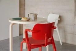 Artek Aalto Table 90B, Birch - White 6 Artek Aalto Table 90B, Birch - White -Artek 3192741 Aslak Chair Table 90B photo Mikko Ryhanen 1 master 2