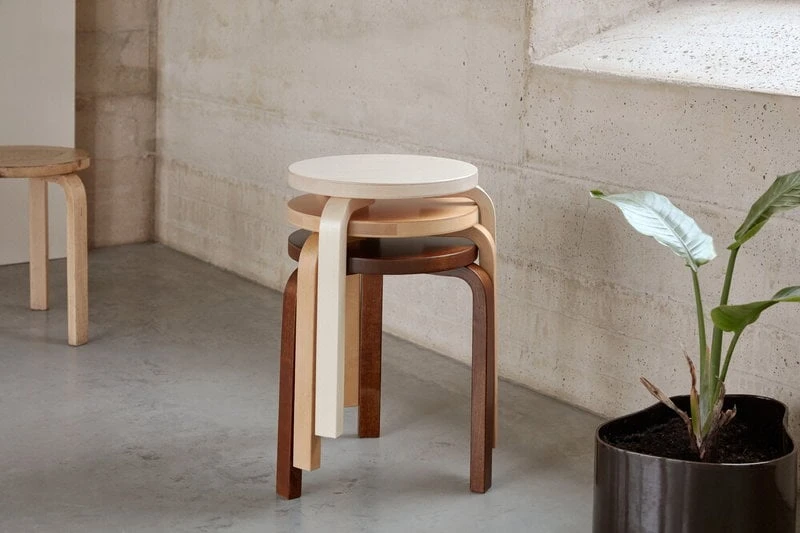 Artek Aalto Stool 60, Walnut 3 Artek Aalto Stool 60, Walnut - Image 3