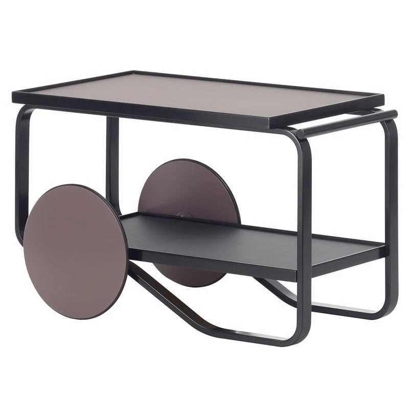 Artek Aalto Tea Trolley 901, All Black 1 Artek Aalto Tea Trolley 901, All Black
