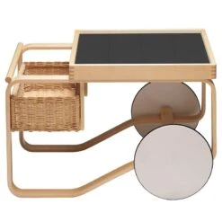 Artek Aalto Tea Trolley 900, Black