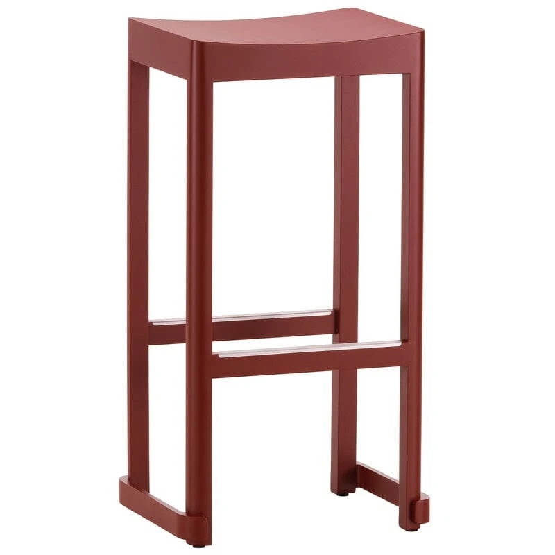 Artek Atelier Bar Stool, 75 Cm, Dark Red 1 Artek Atelier Bar Stool, 75 Cm, Dark Red