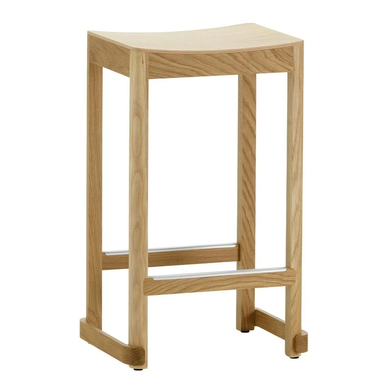Artek Atelier Bar Stool, 65 Cm, Lacquered Oak 1 Artek Atelier Bar Stool, 65 Cm, Lacquered Oak