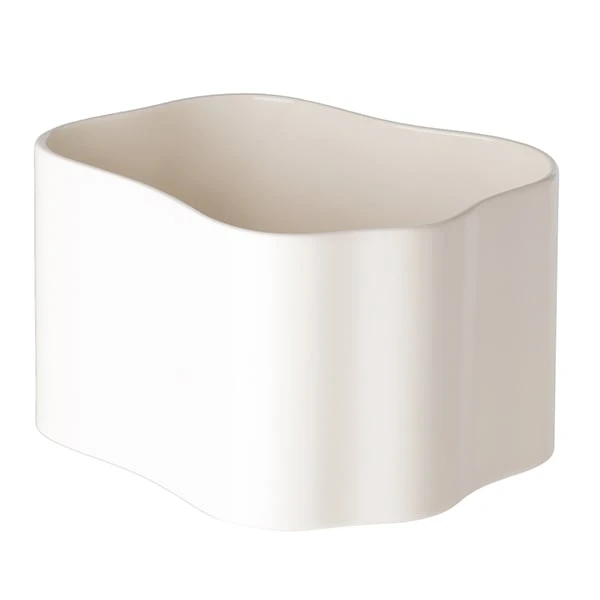 Artek Riihitie Plant Pot B, Medium, White Gloss 1 Artek Riihitie Plant Pot B, Medium, White Gloss