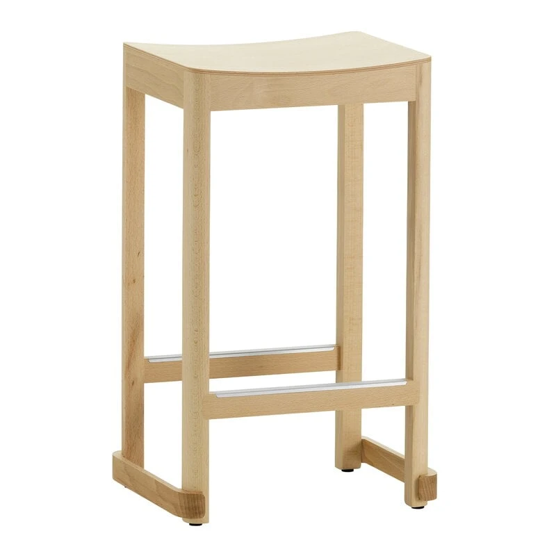 Artek Atelier Bar Stool, 65 Cm, Lacquered Beech 1 Artek Atelier Bar Stool, 65 Cm, Lacquered Beech