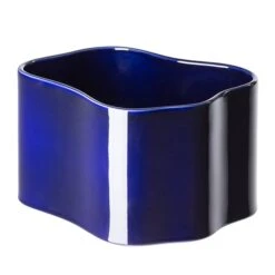 Artek Riihitie Plant Pot B, Medium, Blue Gloss