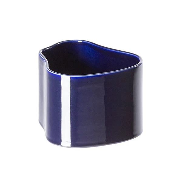 Artek Riihitie Plant Pot A, Small, Blue Gloss 1 Artek Riihitie Plant Pot A, Small, Blue Gloss