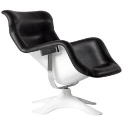 Artek Karuselli Lounge Chair, Black - White