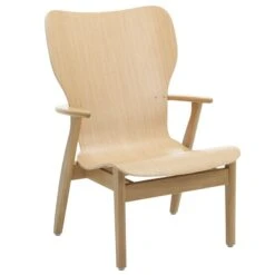 Artek Domus Lounge Chair, Lacquered Oak