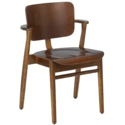 Artek Domus Chair, Walnut Stain