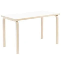 Artek Aalto Table 80A, Birch - White