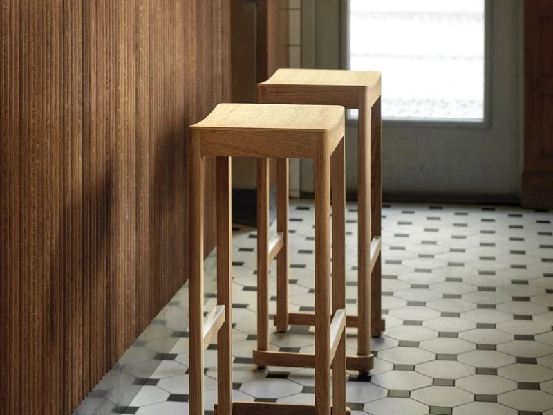 Artek Atelier Bar Stool, 75 Cm, Lacquered Oak 4 Artek Atelier Bar Stool, 75 Cm, Lacquered Oak - Image 4