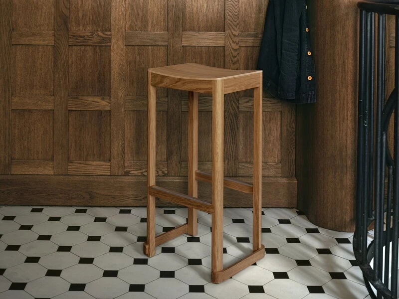 Artek Atelier Bar Stool, 75 Cm, Dark Red 4 Artek Atelier Bar Stool, 75 Cm, Dark Red - Image 4