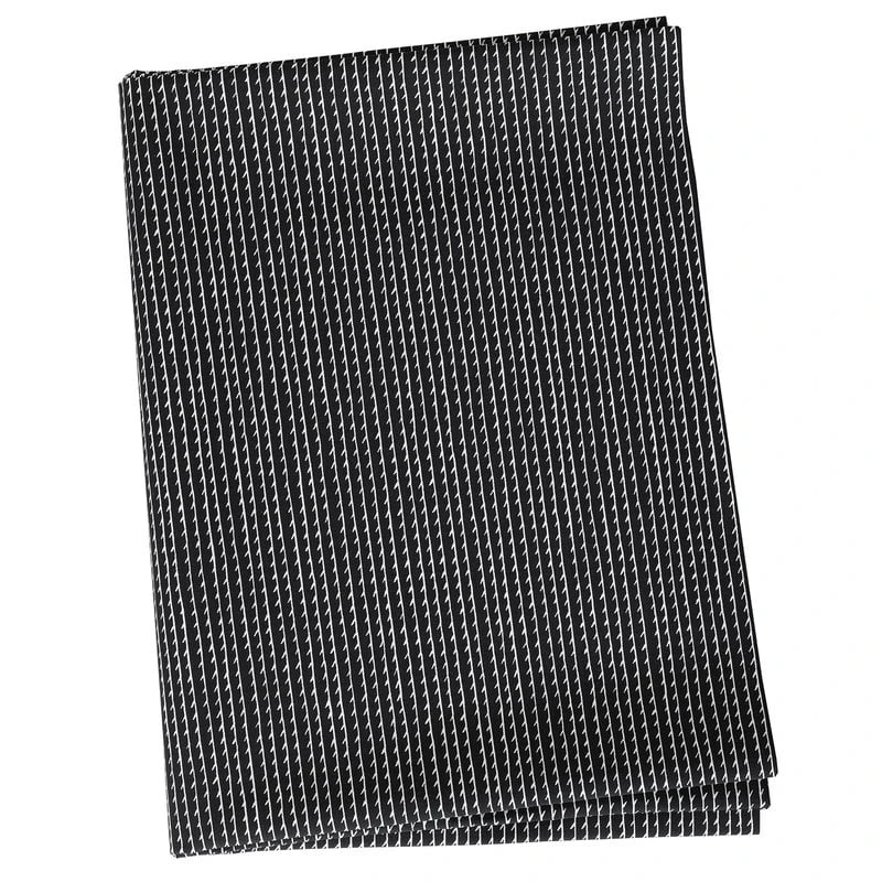 Artek Rivi Canvas Cotton Fabric, 150 X 300 Cm, Black - White 1 Artek Rivi Canvas Cotton Fabric, 150 X 300 Cm, Black - White