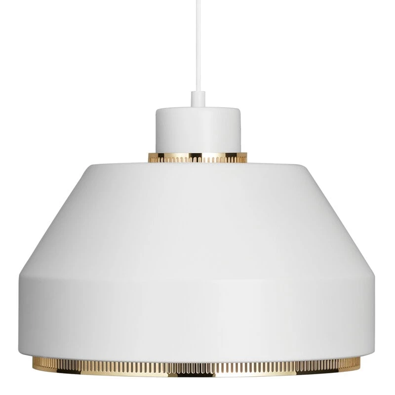 Artek AMA 500 Pendant, White - Brass 1 Artek AMA 500 Pendant, White - Brass