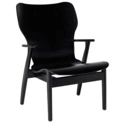 Artek Domus Lounge Chair, Stained Black