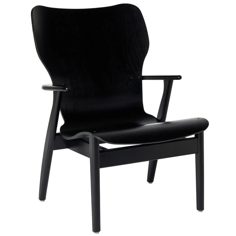 Artek Domus Lounge Chair, Stained Black 1 Artek Domus Lounge Chair, Stained Black