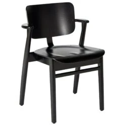 Artek Domus Chair, Stained Black